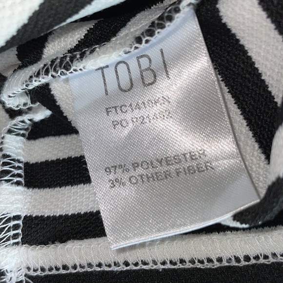 TOBI Open Back Striped Blouse - Picture 6 of 7